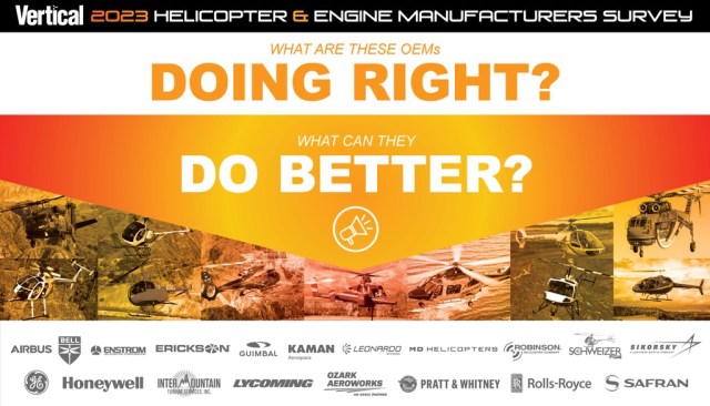 Vertical’s Helicopter and Engine Manufacturers Survey now open!